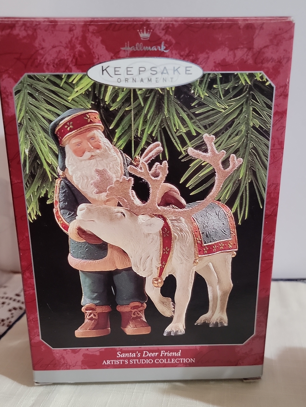 1998 Hallmark Keepsake Ornament - "Santa's Deer Friend"